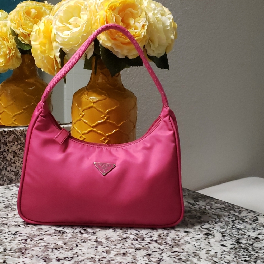 Vintage  prada tessuto Nylon small purse